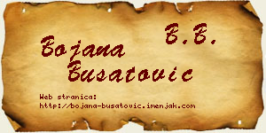 Bojana Bušatović vizit kartica